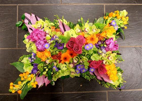 floral pillow funeral St.Ives